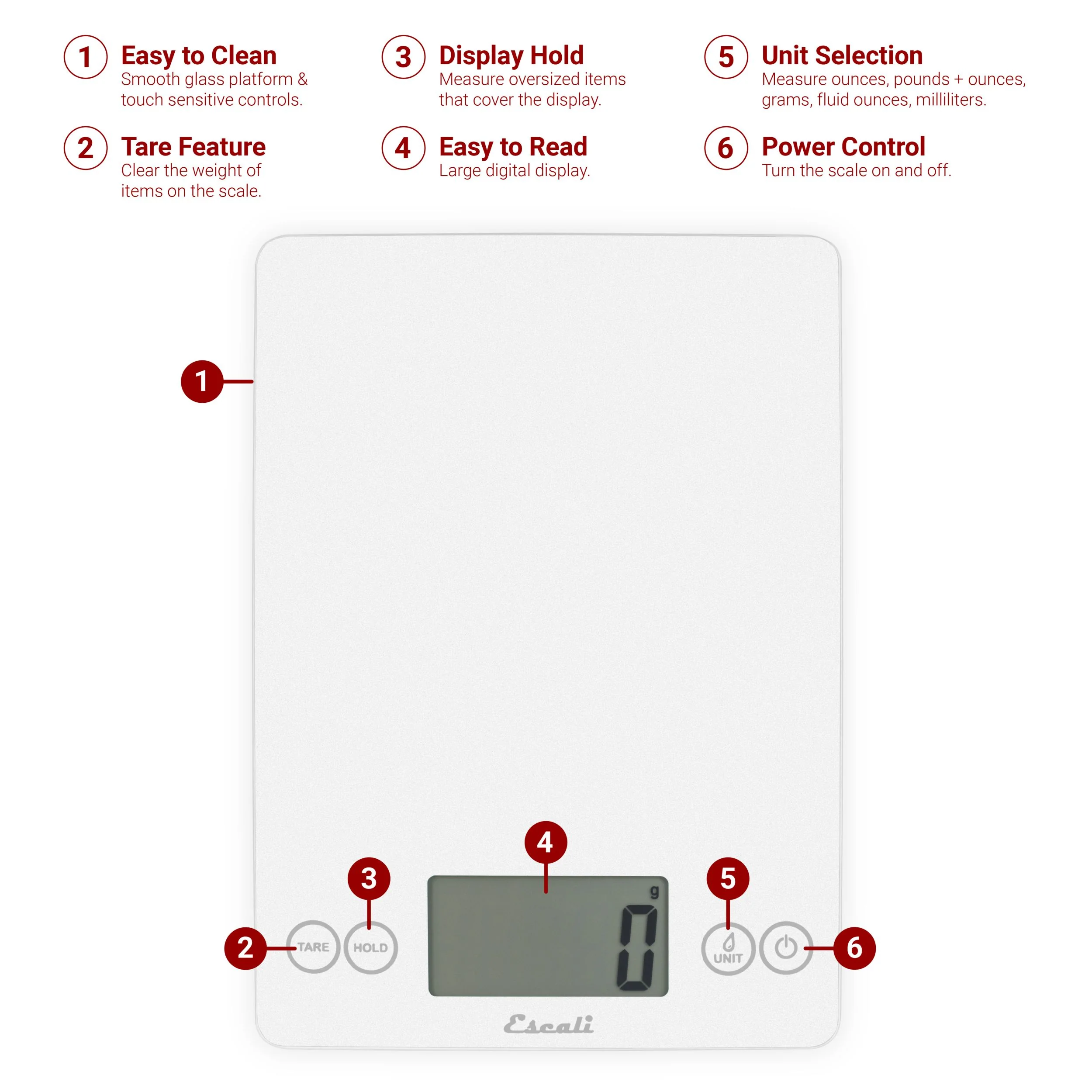 Arti Glass Kitchen Scale - Image 8