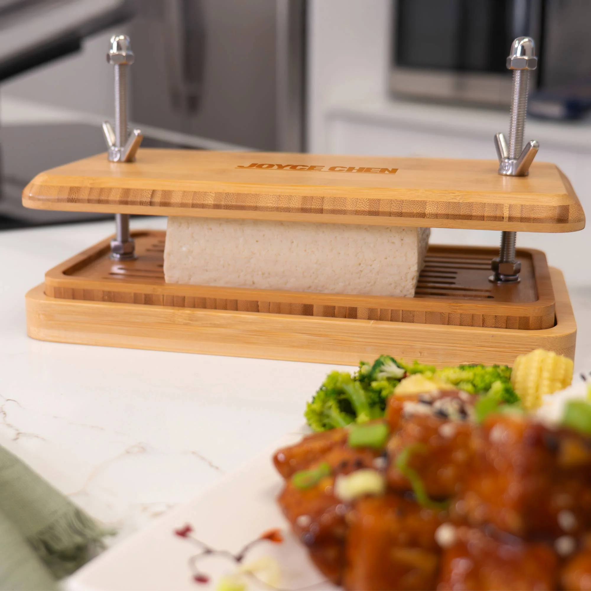 Burnished Bamboo Tofu Press - Image 4