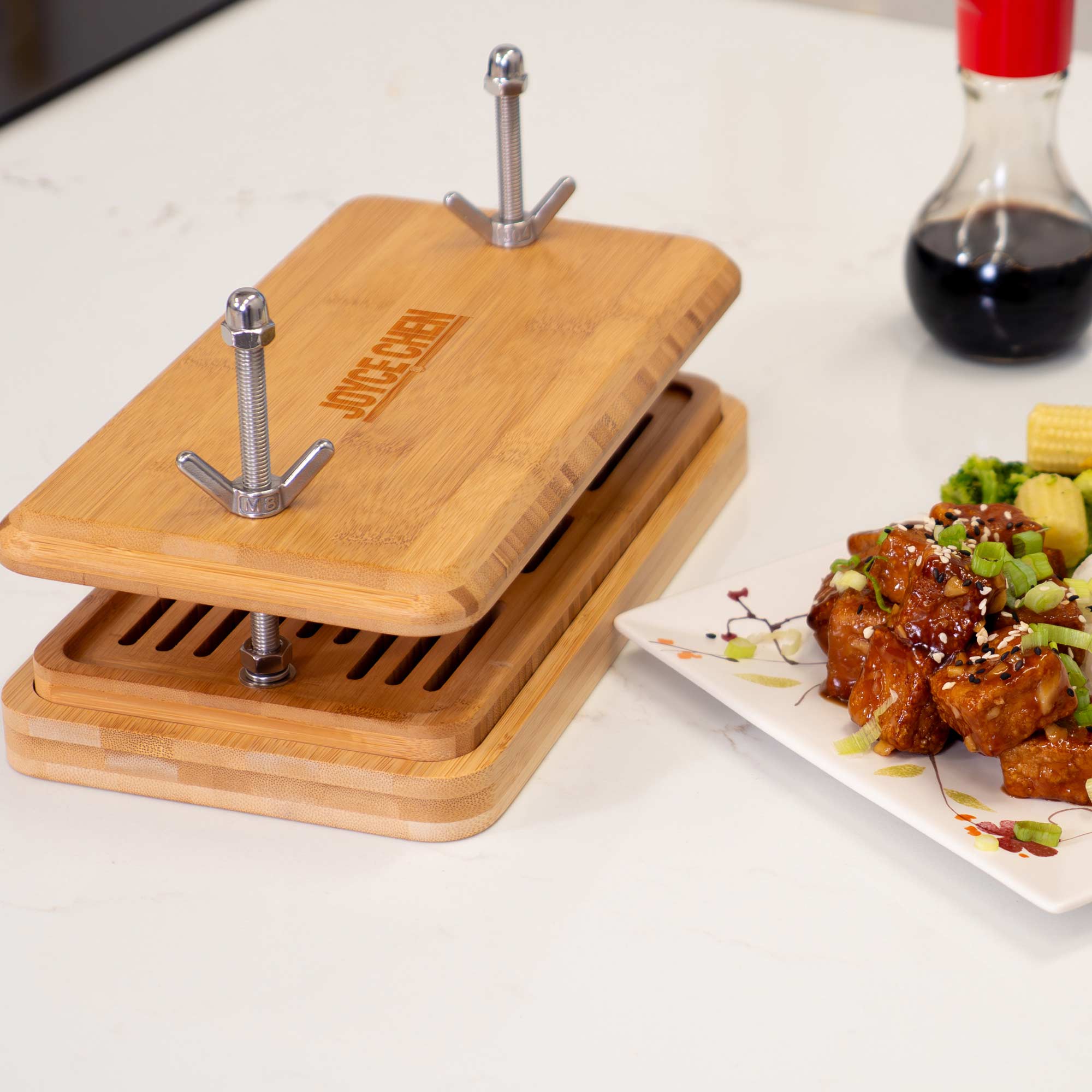Burnished Bamboo Tofu Press - Image 6