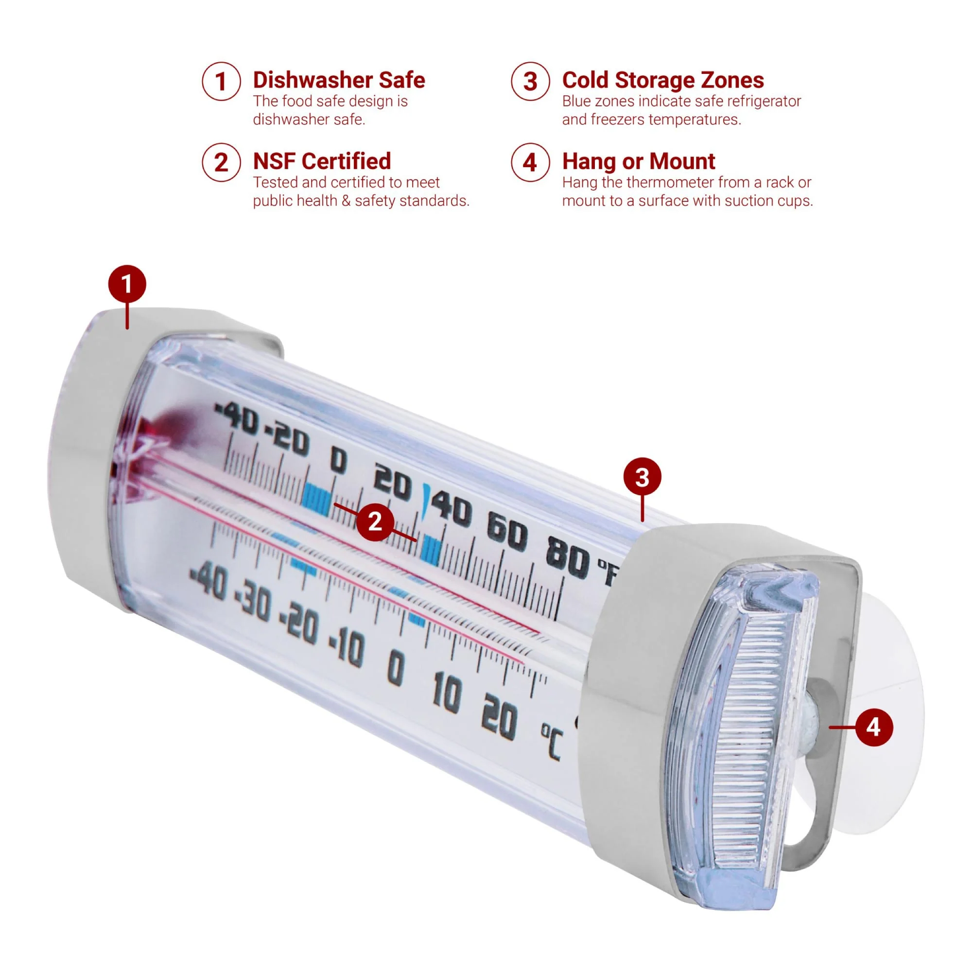 Column Refrigerator / Freezer Thermometer - Image 2