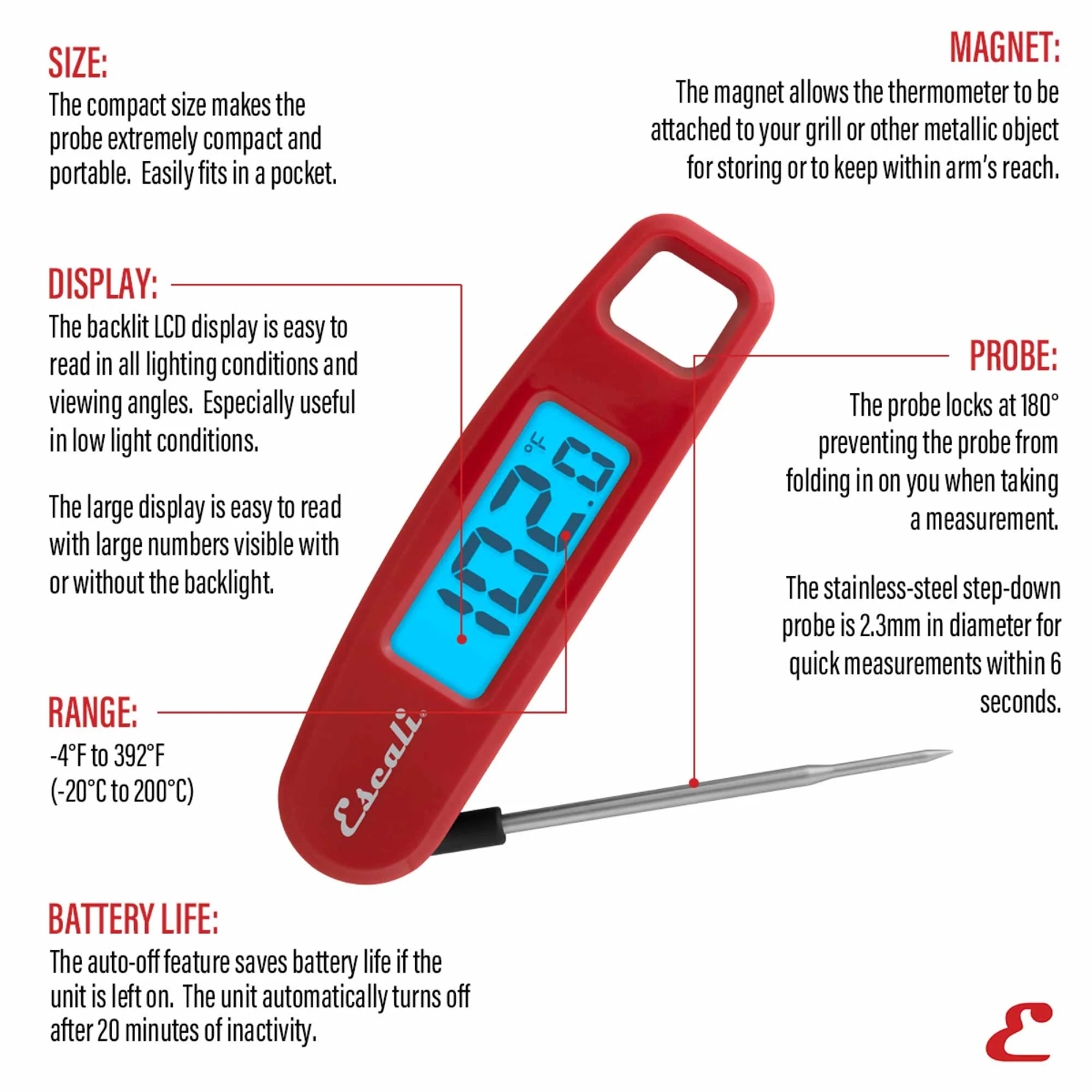 Compact Folding Digital Thermometer - Image 7