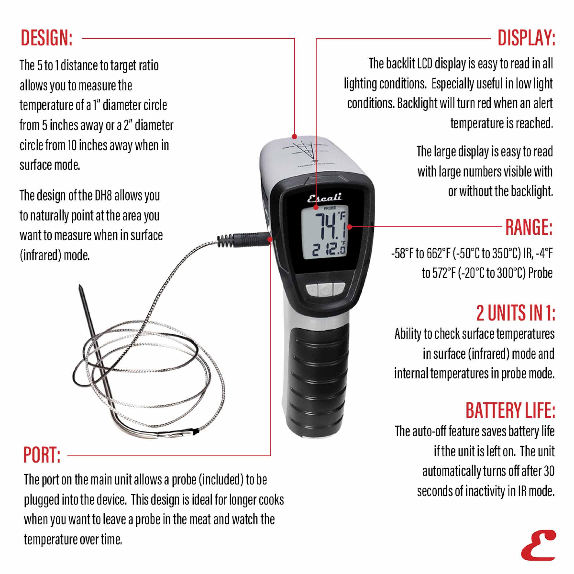 Infrared Surface and Probe Thermometer - Image 2