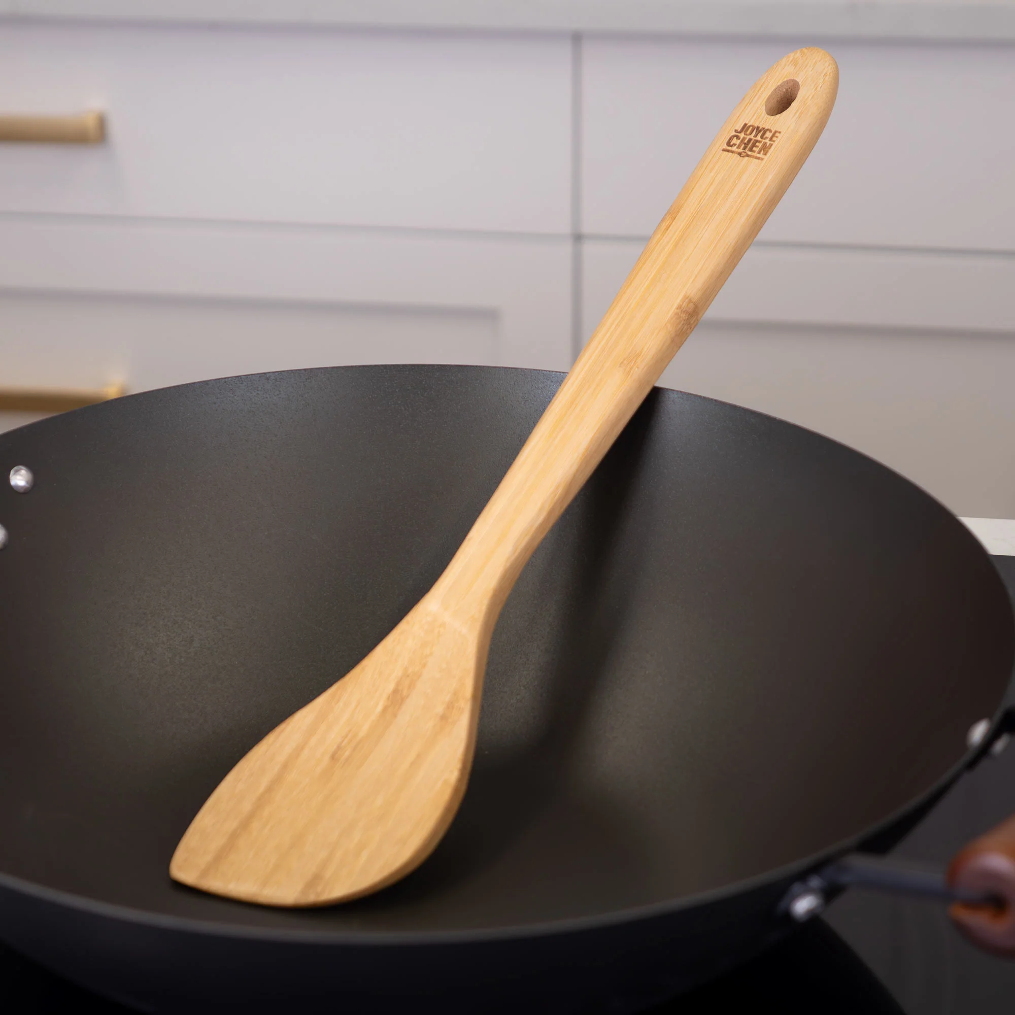 Burnished Bamboo Wok Spatula, 15-Inch - Image 6
