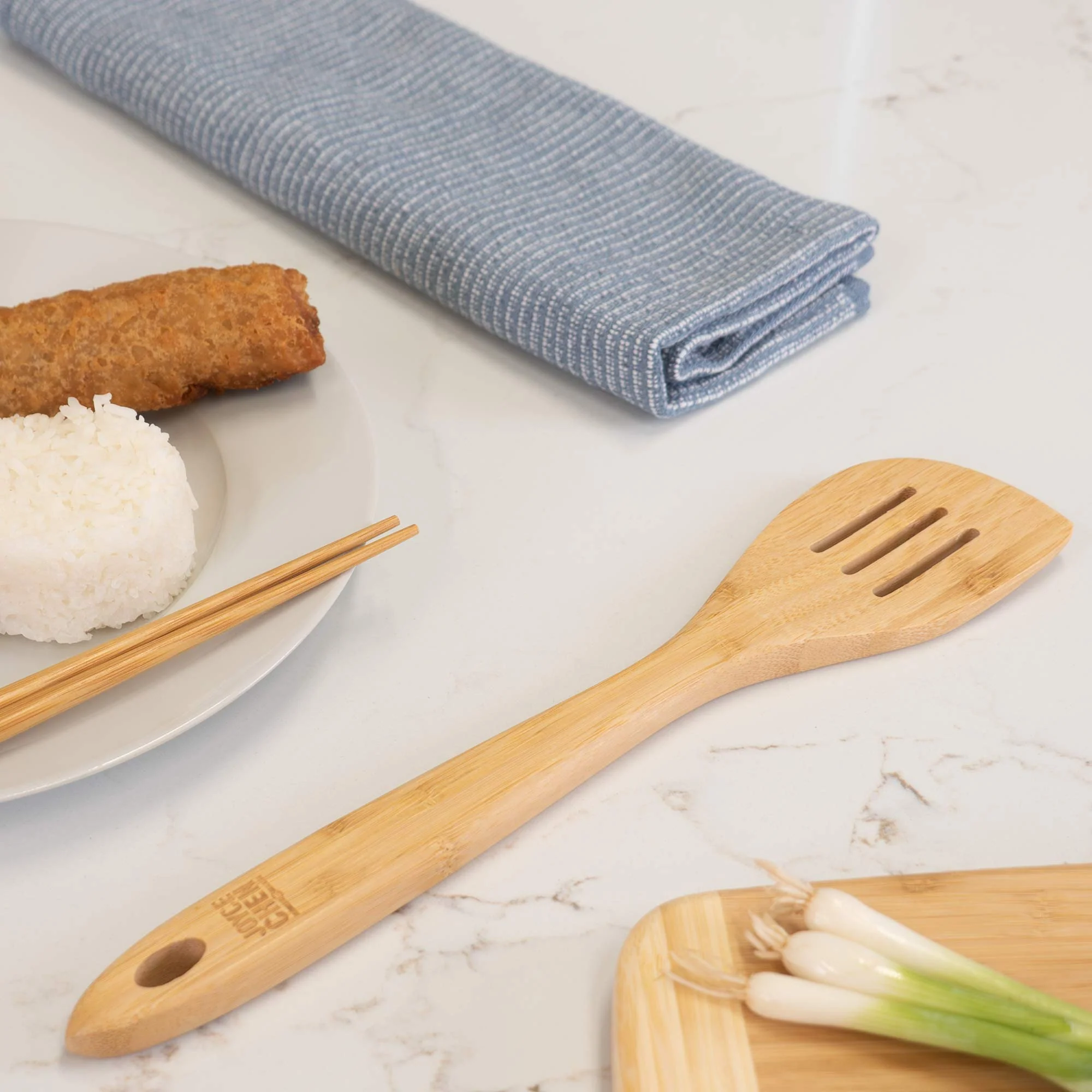 Burnished Bamboo Slotted Spatula, 13-Inch - Image 5