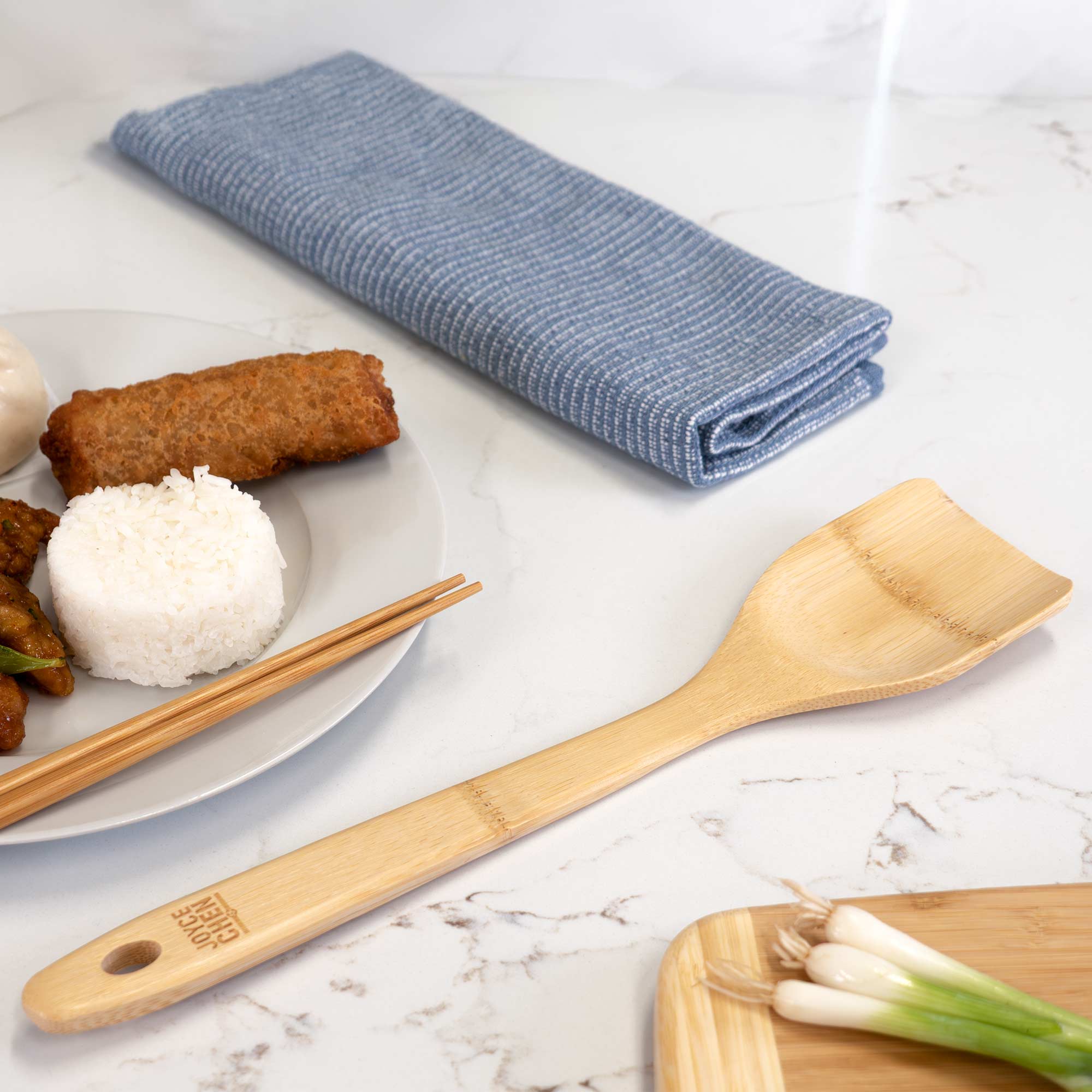 Burnished Bamboo Stir Fry Spatula, 14-Inch - Image 5