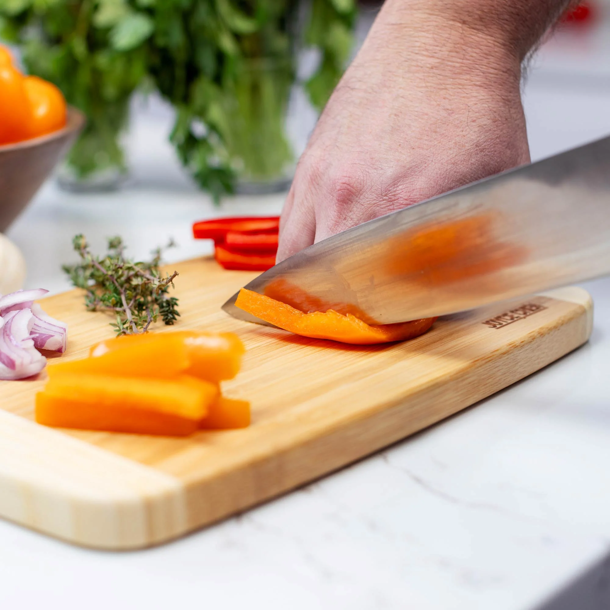 Large Burnished Bamboo Cutting Board, 10x15-Inch - Image 5