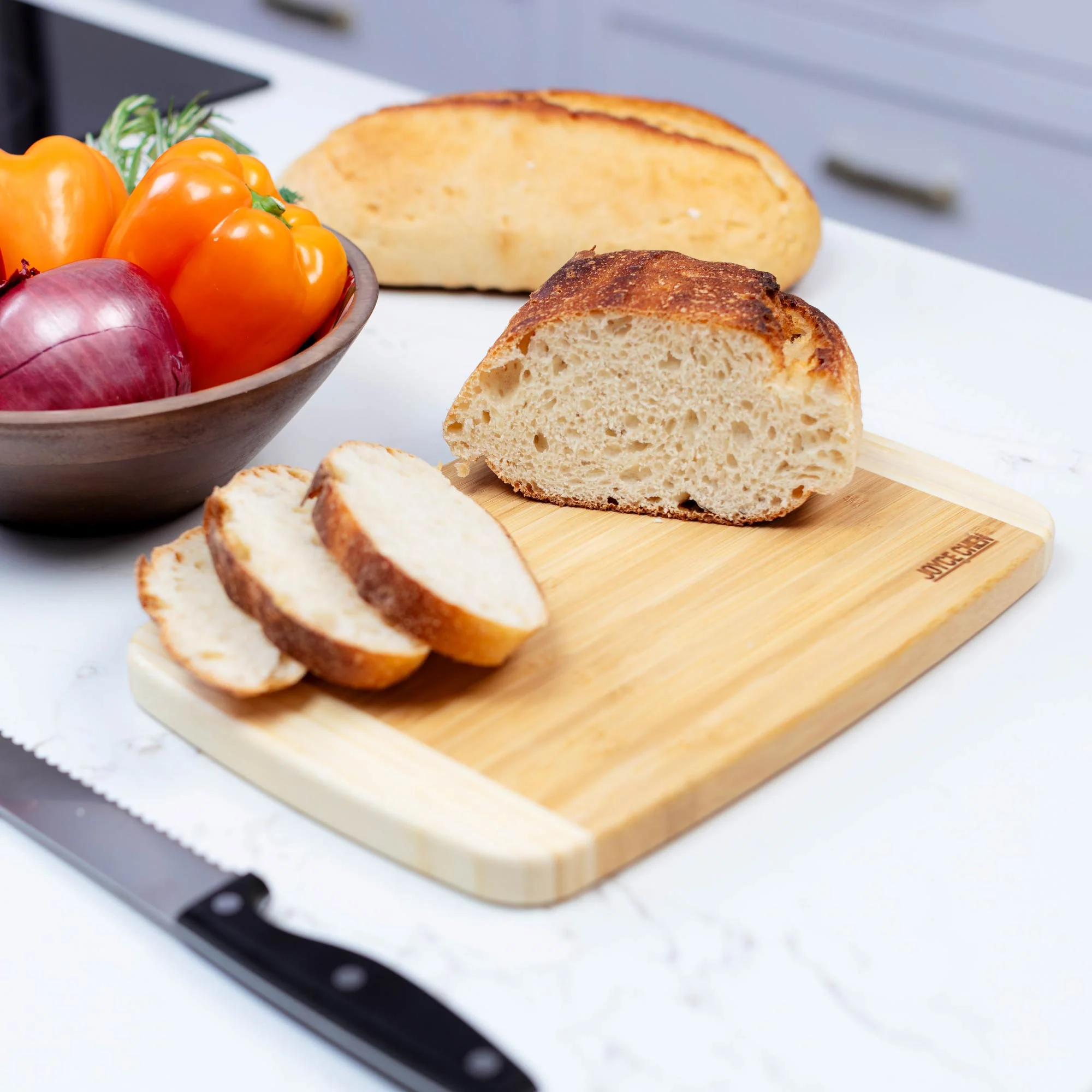 Burnished Bamboo Cutting Board Set, 3 pack - Image 4