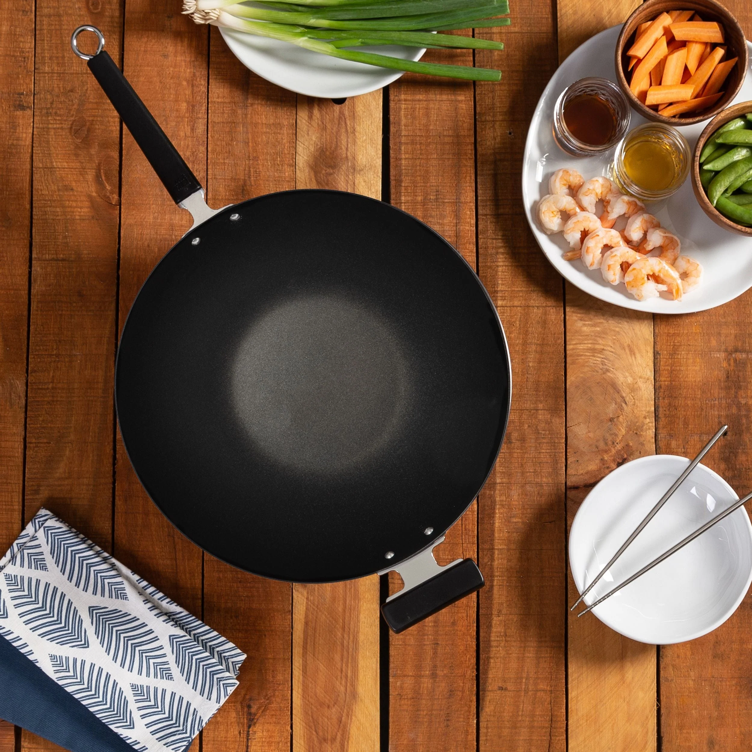Professional Series Nonstick 14" Wok Bundle, 5 piece - Image 3