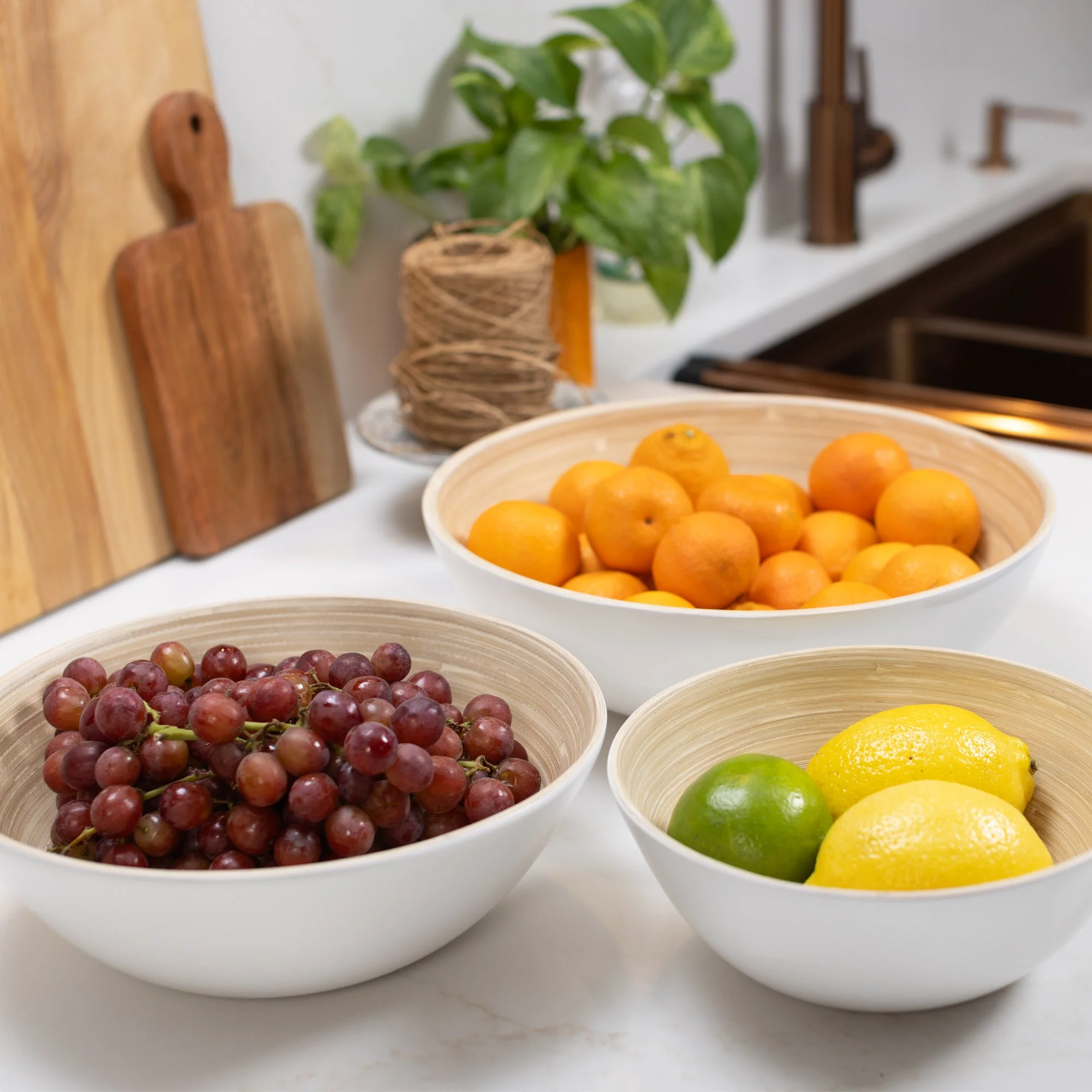 Lexa Bamboo 3-Piece Bowl Set, 12, 10, 8 Inch - Image 30