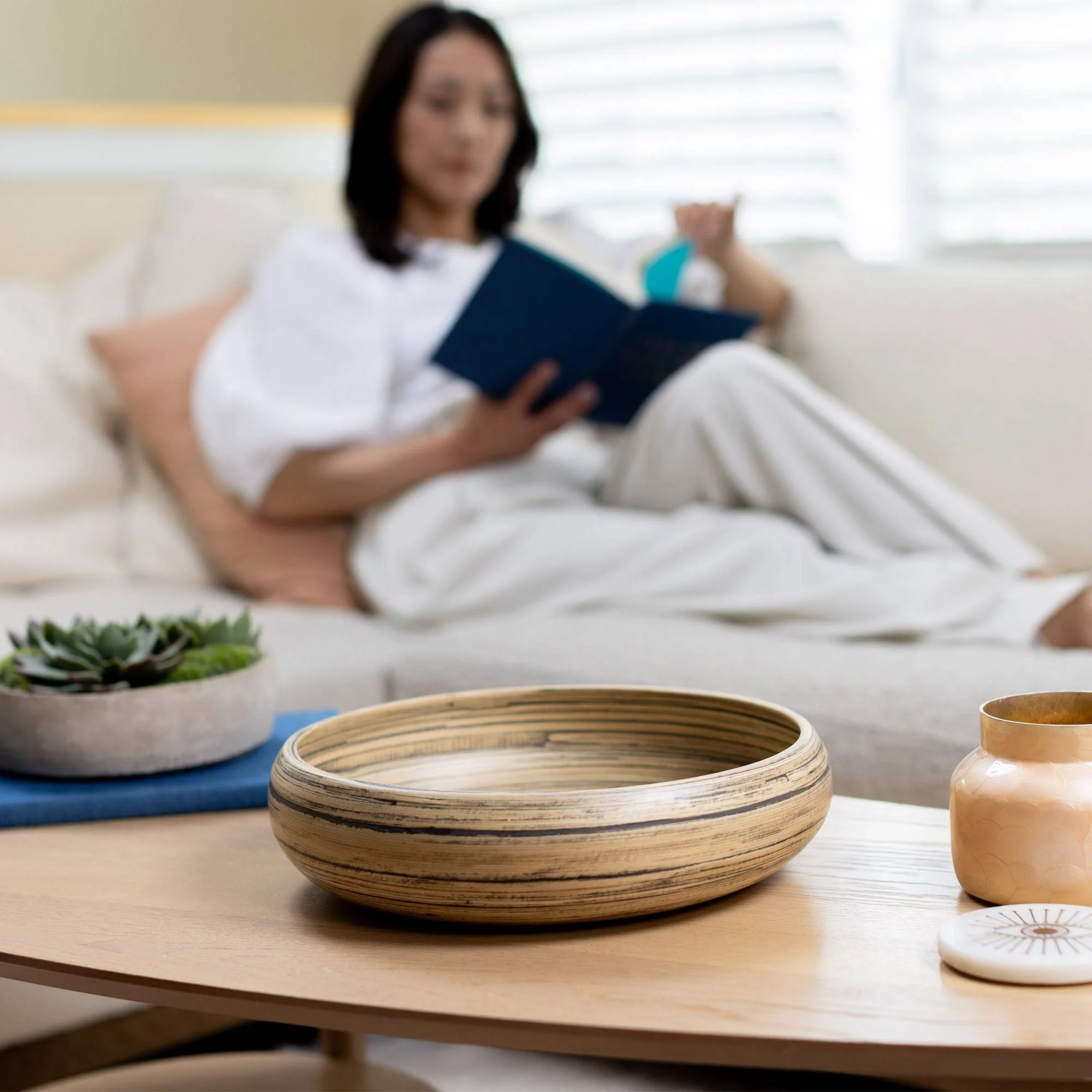 Lexa Bamboo Fruit Bowl, 12 Inch - Image 12
