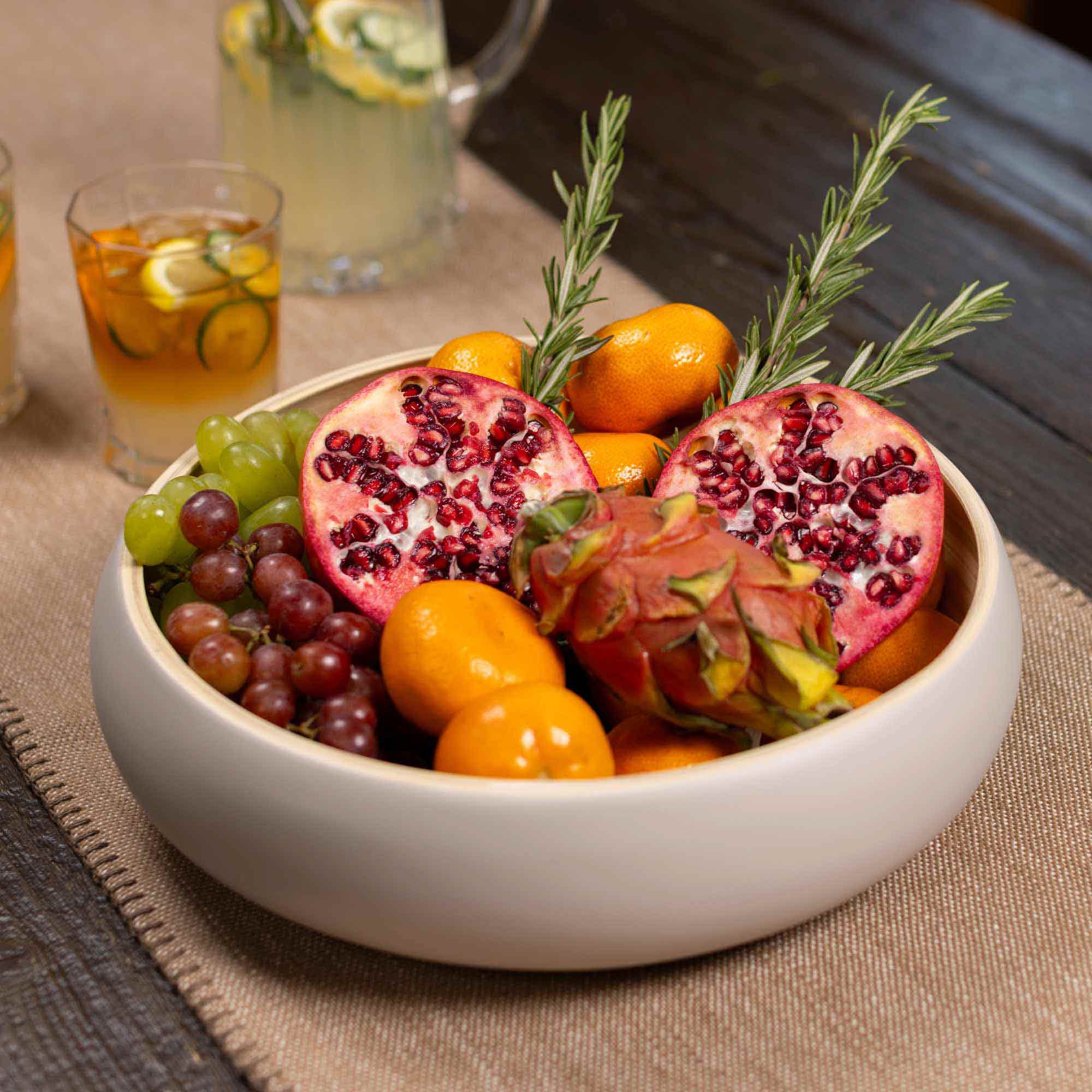 Lexa Bamboo Fruit Bowl, 12 Inch - Image 34