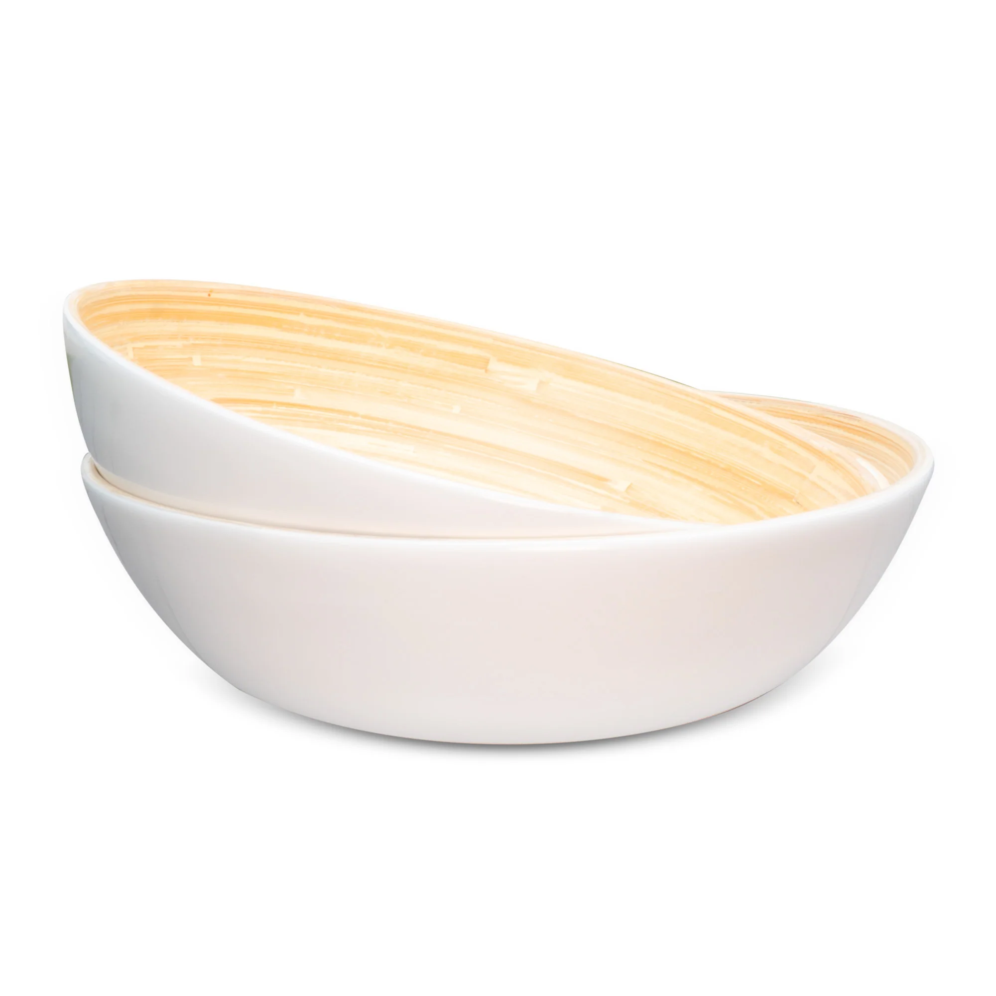 Lexa Bamboo Salad Bowl Set, 12 Inch - Image 7