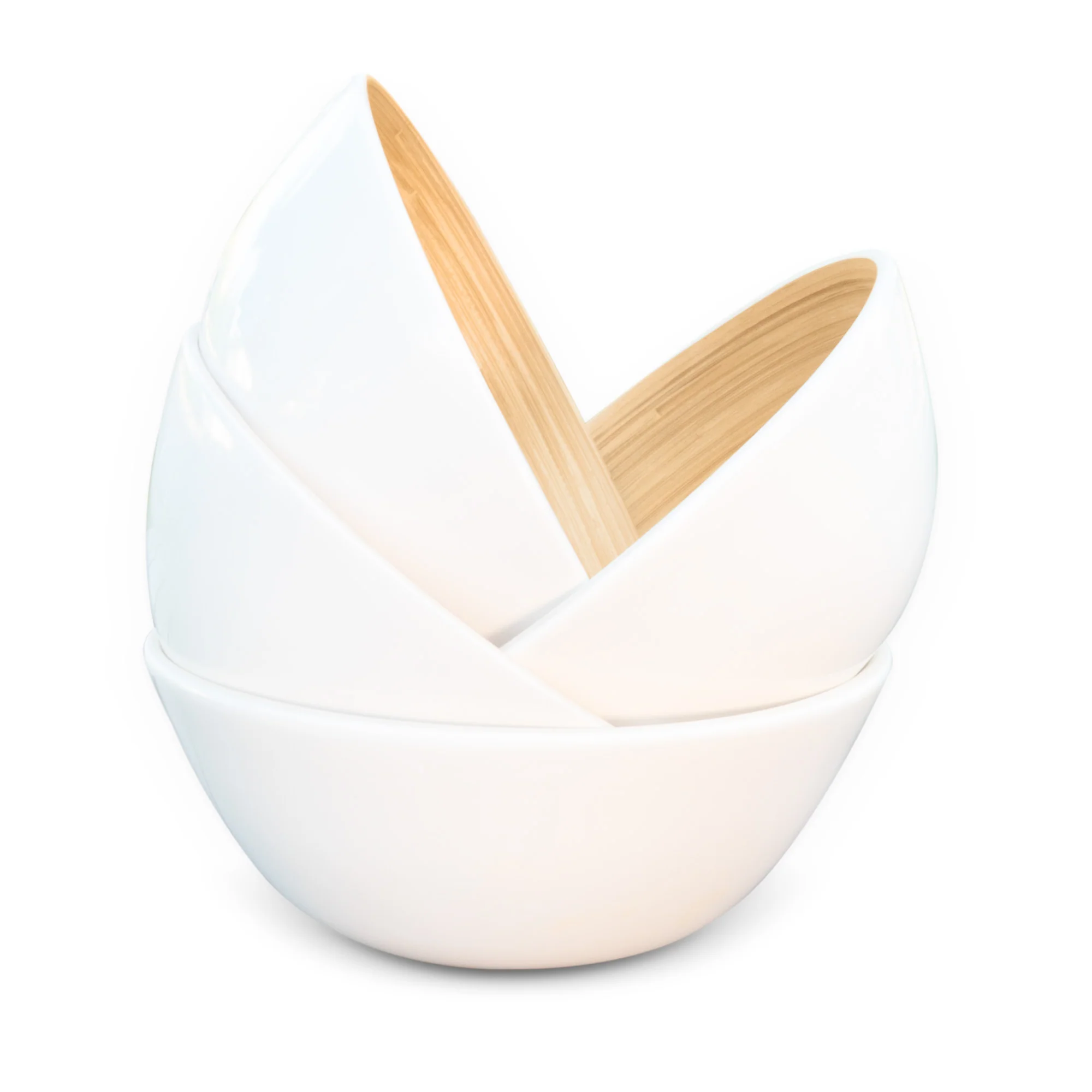Lexa Bamboo Salad Bowl Set, 8 Inch - Image 13