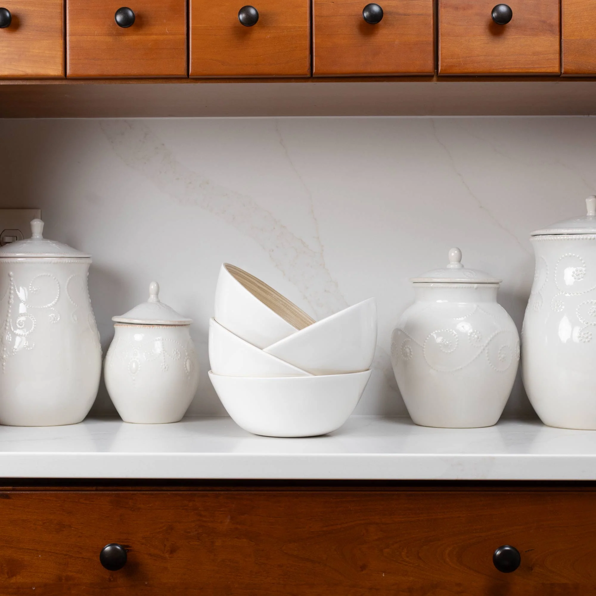 Lexa Bamboo Salad Bowl Set, 8 Inch - Image 15