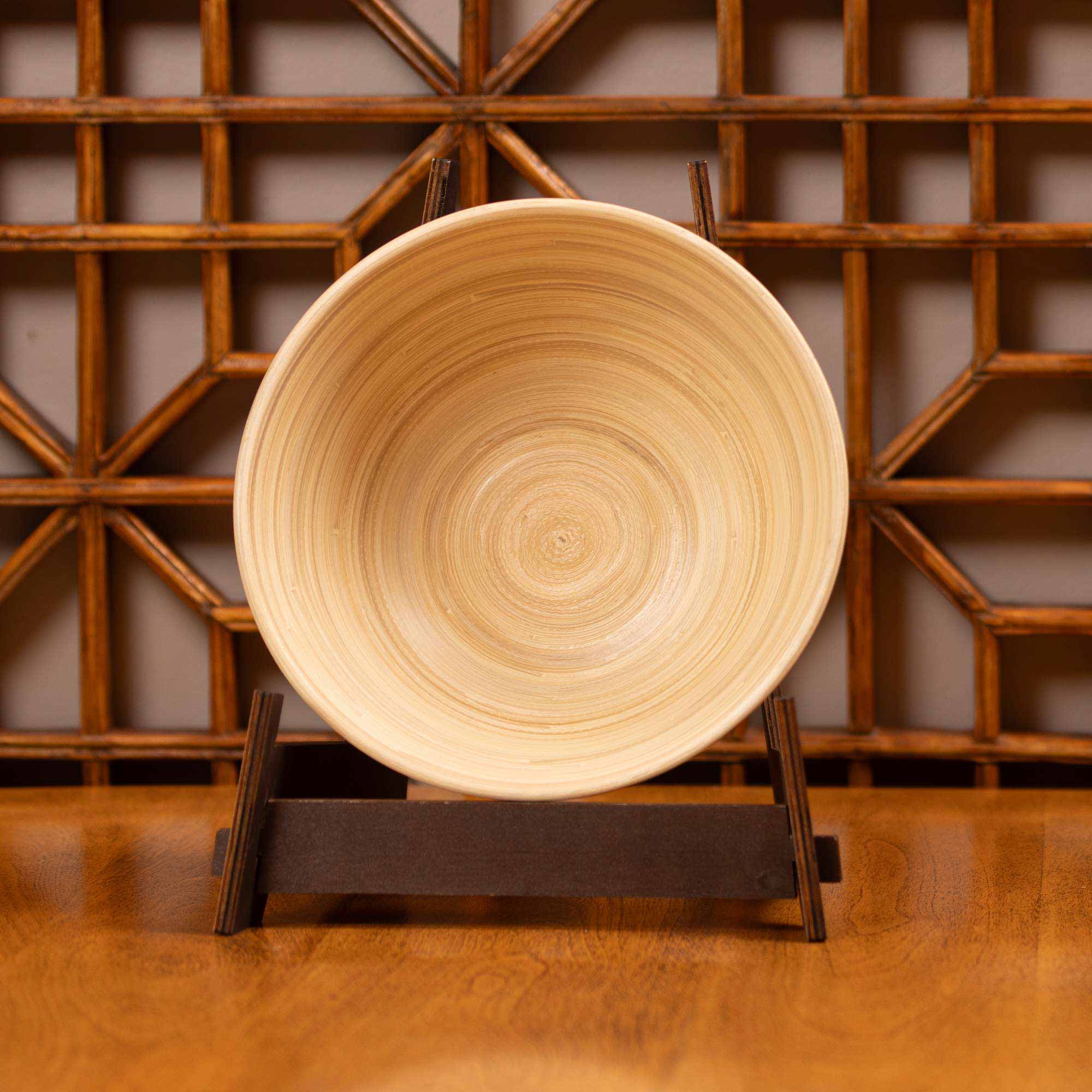 Lexa Bamboo Salad Bowl Set, 8 Inch - Image 5