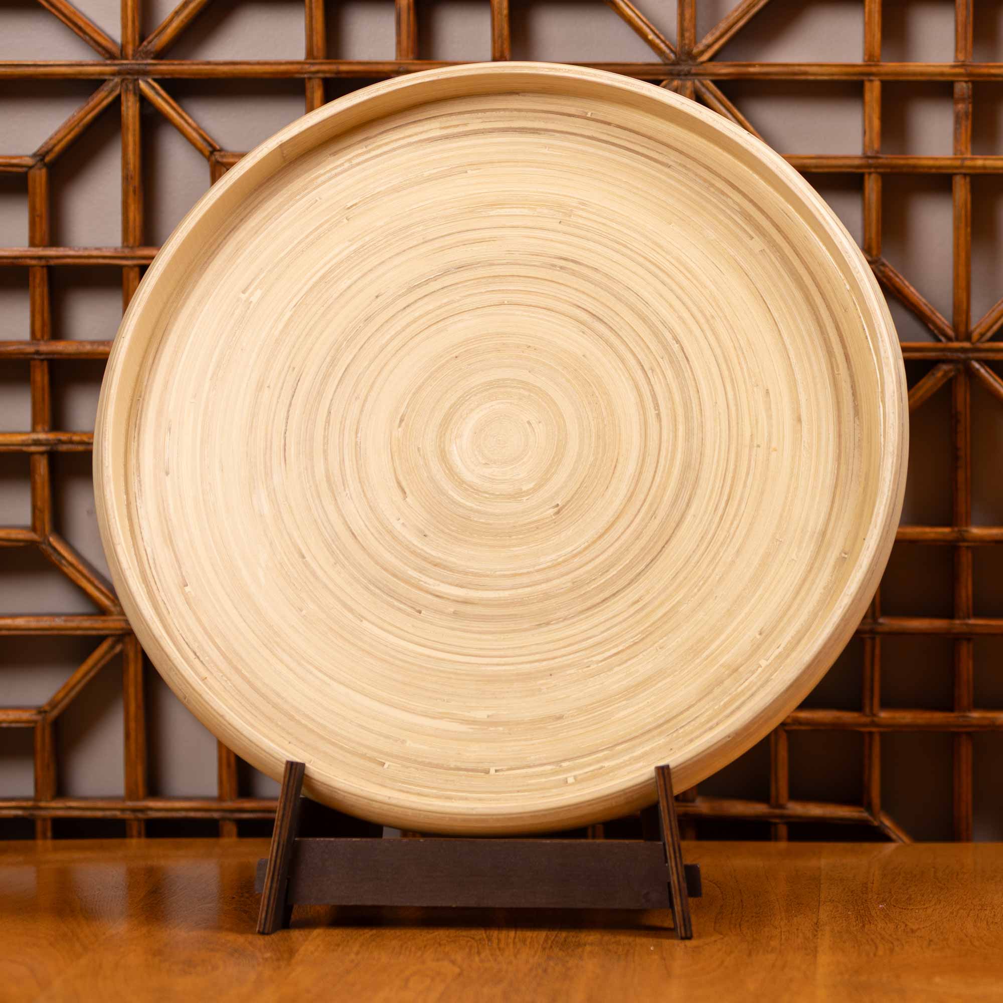 Lexa Bamboo Serving Tray, 16 Inch - Image 3