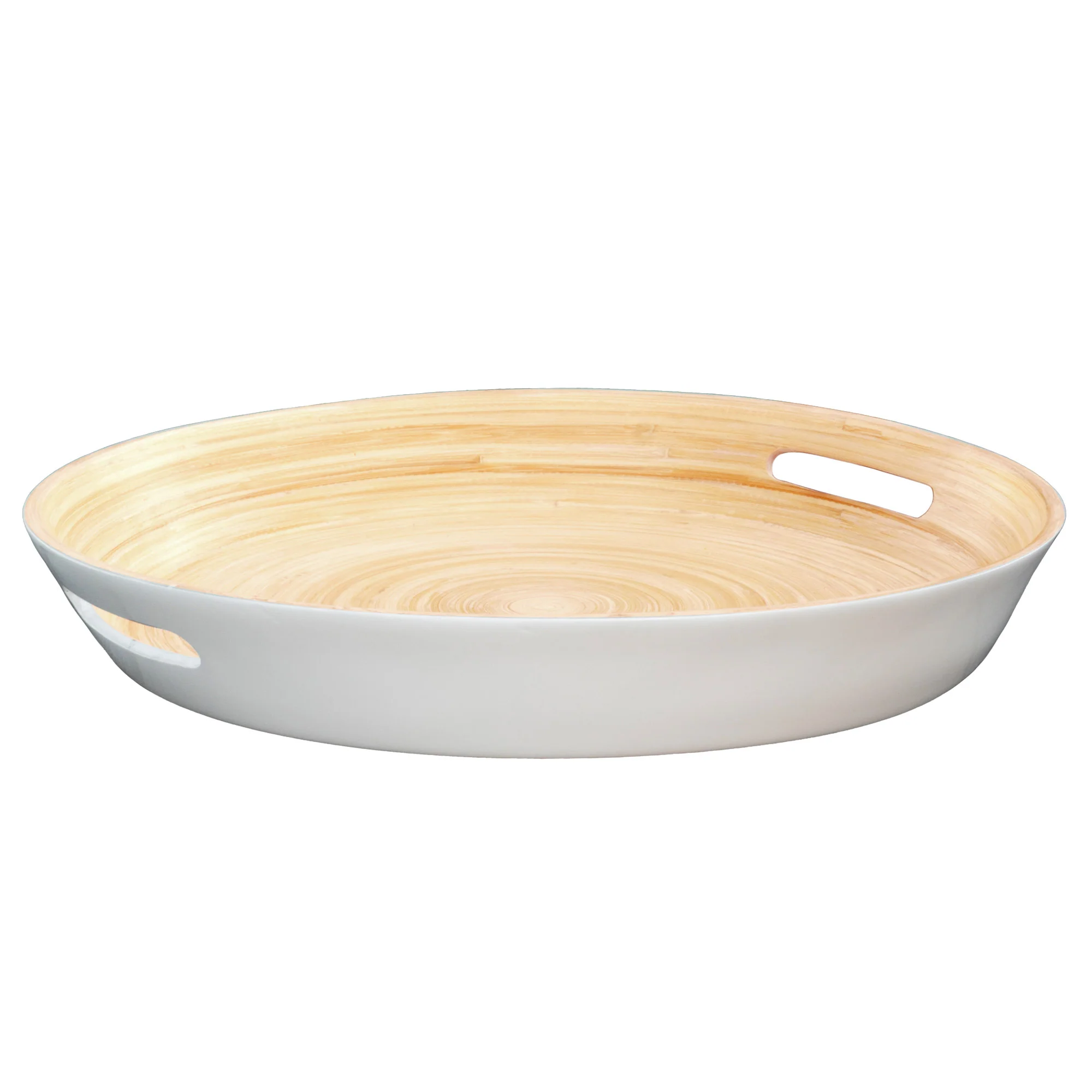 Lexa Bamboo Serving Tray w/ Handles, 16 Inch - Image 7