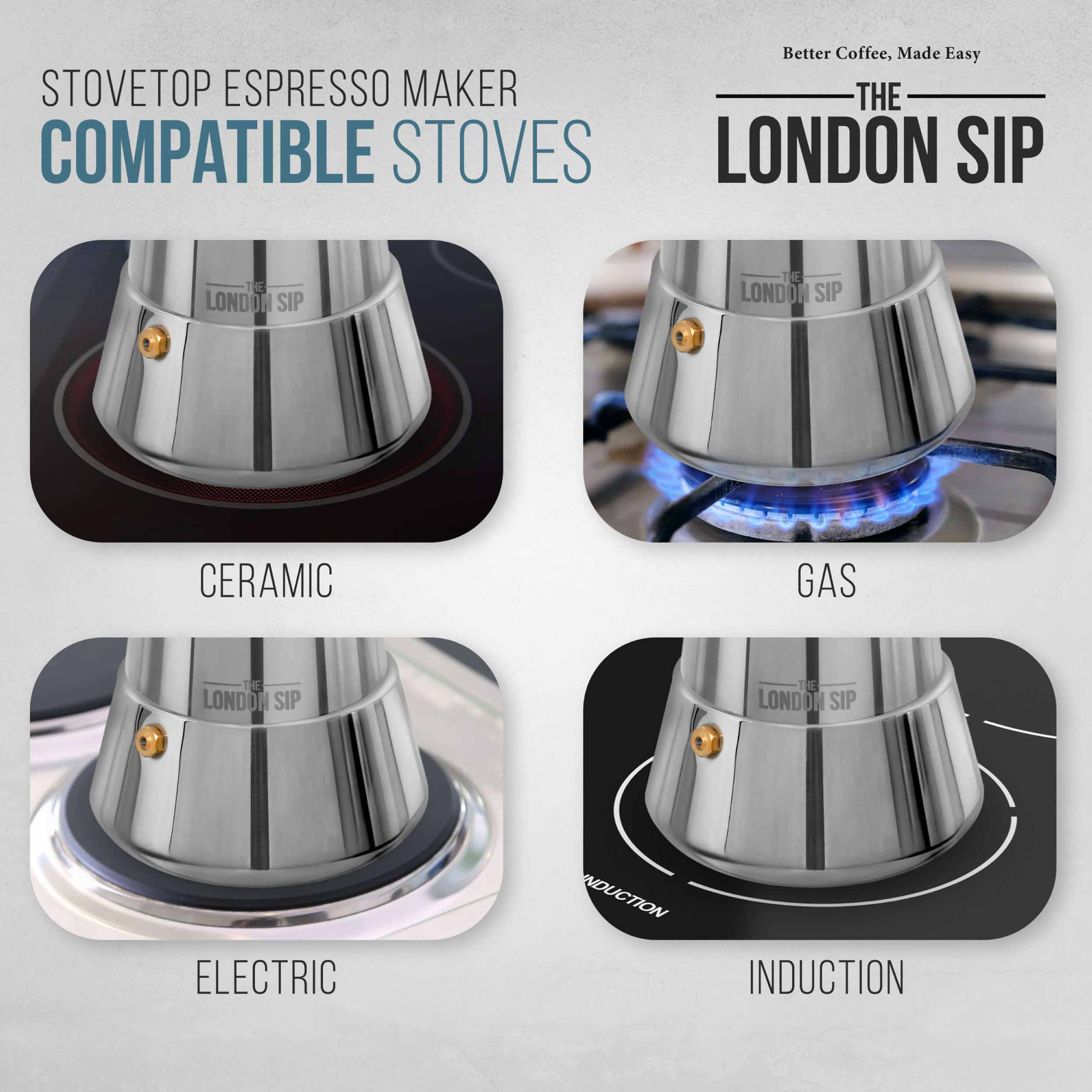 Stainless Steel Stovetop Espresso Coffee Maker - Image 7